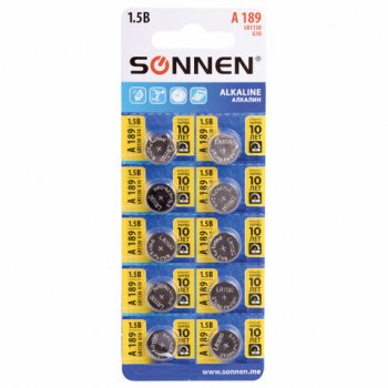   "" 1 ., SONNEN Alkaline, 189A (G10, LR54), ,  , 455602 -  