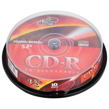  CD-R VS 700 Mb 52x,  10 ., Cake Box, VSCDRCB1001 -  