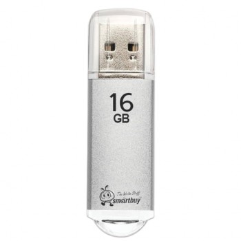����-���� 16 GB, SMARTBUY V-Cut, USB 2.0, ������������� ������, �����������, SB16GBVC-S - ������� ������