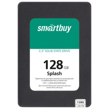 ������������� ���������� SSD SMARTBUY Splash 128GB, 2,5", SATA III, ������, SBSSD-128GT-MX902-25S3 - ������� ������