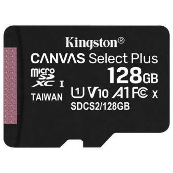 ����� ������ microSDXC 128GB KINGSTON Canvas Select Plus UHS-I U1, 100 ��/� (class 10), SDCS2/128GBSP - ������� ������
