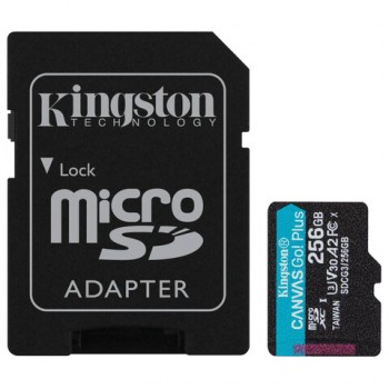 ����� ������ microSDXC 256GB KINGSTON Canvas Go Plus UHS-I U3, 170 ��/� (class 10), SDCG3/256GB - ������� ������