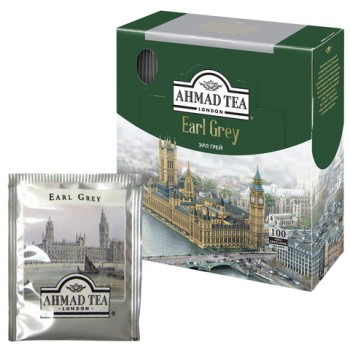 ��� AHMAD (�����) "Earl Grey", ������ � �������� ���������, 100 ��������� � ��������� �� 2 �, 595i-08 - ������� ������