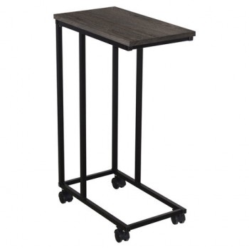 Стол журнальный на металлокаркасе BRABIX LOFT CT-001, 457х380х685 мм, цвет морёный дуб, 641859 - Премиум Сервис