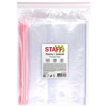    ZIP-LOCK "",  100 ., 2030 , ,  35 , STAFF, 608168 -  