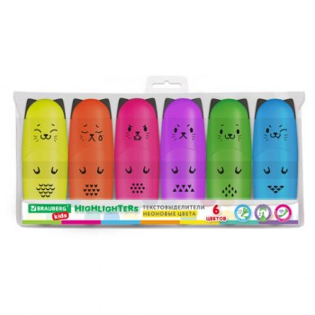    6  BRAUBERG KIDS "CUTE CATS NEON",  1-5 , 152435 -  