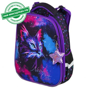 ����� BRAUBERG PREMIUM, 2 ���������, � �������, "Neon cat", 38�29�16 ��, 271352 - ������� ������