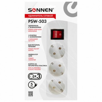 ���������� ������� SONNEN PSW-503, 3 ������� c �����������, ����������� 10 �, 5 �, ���� - ������� ������