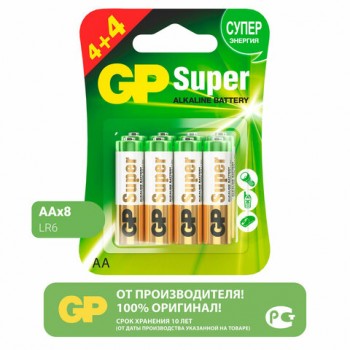    8 ( 4+4) GP AA+ (HR6+HR03) 2650mAh+930mAh, 2, 270AA/100AAA -  