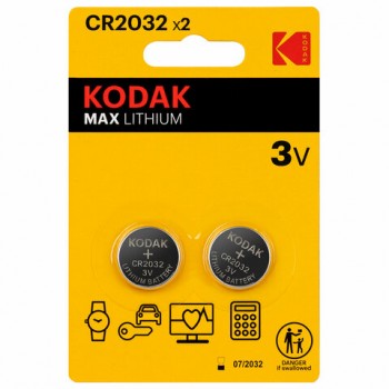 ��������� �������� 2 ��., KODAK Max Lithium, CR2032, ��������, �������, �0037004 - ������� ������