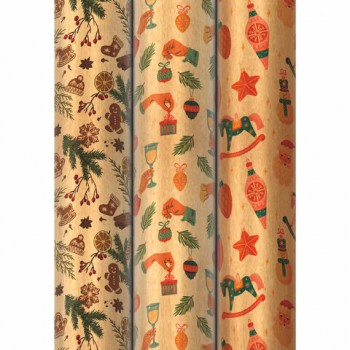 ������ ����������� ���������� ����� 3 ��., "Christmas Kraft", 70�100 ��, 3 �������, ������� ������, 592056 - ������� ������
