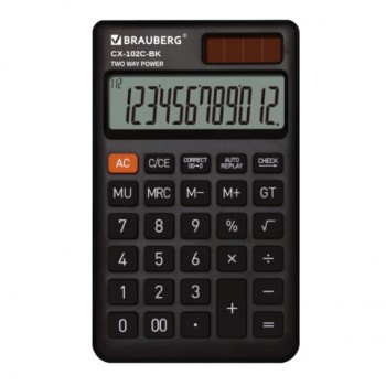   BRAUBERG CX-102C-BK (76x126 ), 12 ,  , , 272647 -  