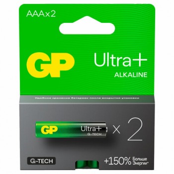 ��������� �������� 2 ��., GP Ultra Plus G-Tech, AAA (LR03), �����������, ������������, 24AUPA21-2CRSB2 - ������� ������