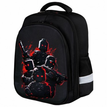 Ранец BRAUBERG KIDS STANDARD, 2 отделения, Terrible fighters, 36х28х14 см, 273146 - Премиум Сервис