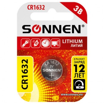   CR1632 1 . ", , ", SONNEN Lithium,  , 457138 -  