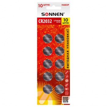   CR2032  10 ., ", , " SONNEN Lithium,  , 457143 -  
