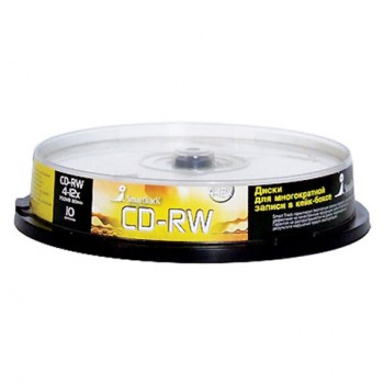 ����� CD-RW SMARTTRACK, 700 �� 4-12x Cake Box (�������� �� �����), �������� 10 ��, ST, ST000198 - ������� ������