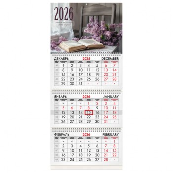 ��������� ����������� 2026�, 3 ����� 3 ������ �������, ���������� ������, BRAUBERG, �������������, 116797 - ������� ������