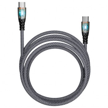 ������ TypeC-TypeC, 1 �, 3 �, SMARTBUY, ��� ������� ������� � �������� ������, ������ 18140, FCTRANSP-BLACK - ������� ������
