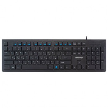 ���������� ��������� SMARTBUY SLIM 206, USB, 104 �������, ������, SBK-206US-K - ������� ������