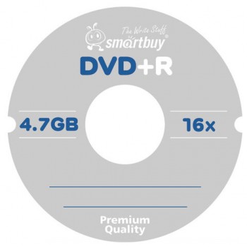 ����� DVD+R (����) SMARTBUY, 4,7 ��, 16x, Cake Box (�������� �� �����), �������� 50 ��., SBDVPR50 - ������� ������