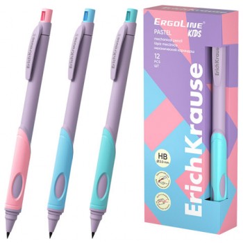 �������� ������������ 2 �� ERICH KRAUSE "ErgoLine Kids Pastel", HB, � ��������, �������, 63833 - ������� ������