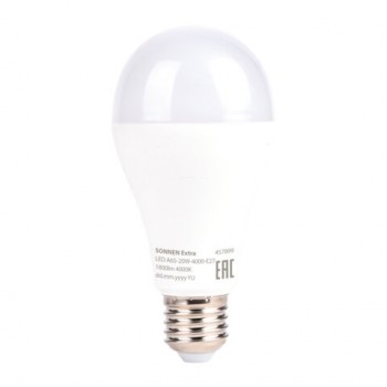����� ������������ SONNEN EXTRA, 20 (150) ��, �27, �����, ����������� �����, 30000 �, LED A65-20W-4000-�27, 457899 - ������� ������