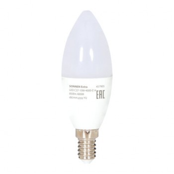 ����� ������������ SONNEN EXTRA, 10 (85) ��, �14, �����, ����������� �����, 30000 �, LED C37-10W-4000-�14, 457905 - ������� ������